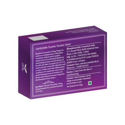 Shrida Naturals: Lavender Ylang Ylang Soap - 125gm
