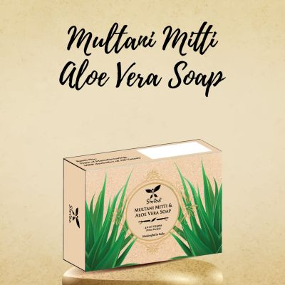Shrida Naturals: Multani Mitti Aloe Vera Soap - 125gm