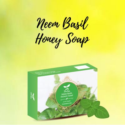 Shrida Naturals: Neem Basil Honey Soap - 125gm
