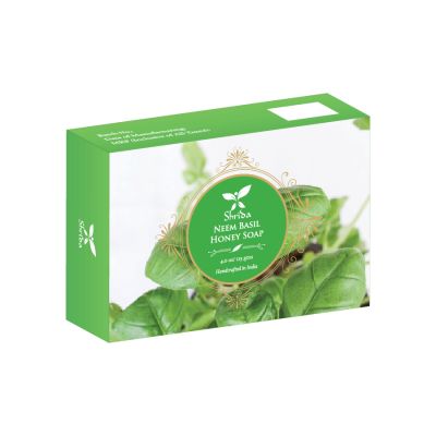 Shrida Naturals: Neem Basil Honey Soap - 125gm