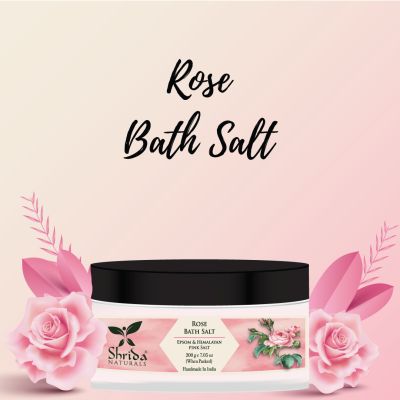 Shrida Naturals: Rose Bath Salt - 200gm