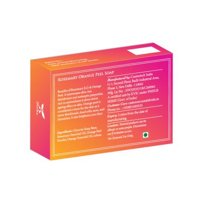 Shrida Naturals: Rosemary Orange Peel Soap - 125gm