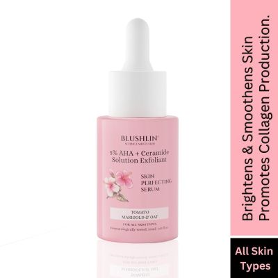 Blushlin: 5% AHA + Ceramide Solution Exfoliant - Skin Perfecting Serum - 30ml
