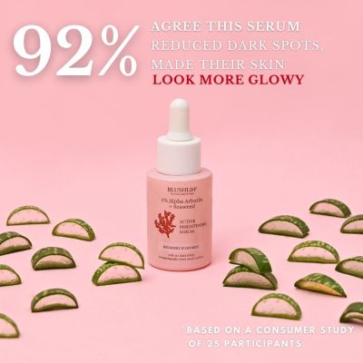 Blushlin: 2% Alpha Arbutin + Seaweed - Active Brightening Serum - 30ml