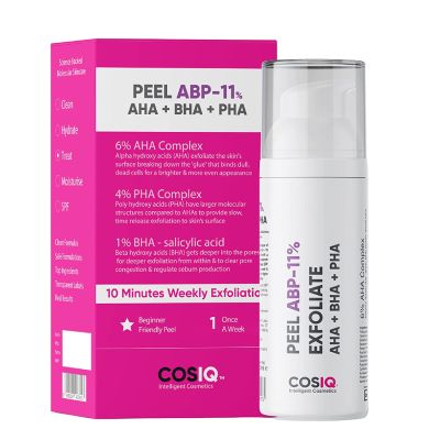COSIQ: ABP 11% Gentle Exfoliating Peel AHA 6% + PH4% + BHA 1% - 30ml