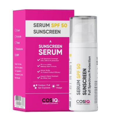 COSIQ: Outdoor Sunscreen Serum SPF 50 PA++++ Broad Spectrum - 30ml