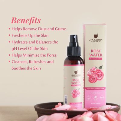 UPAKARMA: Ayurveda Premium, Gulab Jal - 120ml