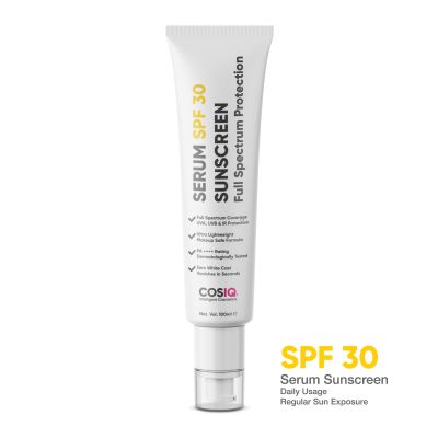 COSIQ: Daily Use Sunscreen Serum SPF 30 PA++++ Broad Spectrum - 100ml