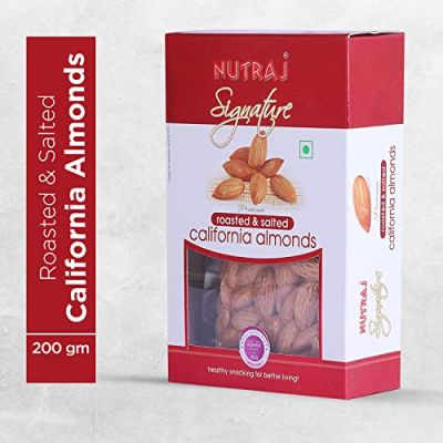 Nutraj: Signature Roasted & Salted California Almonds - 200gm