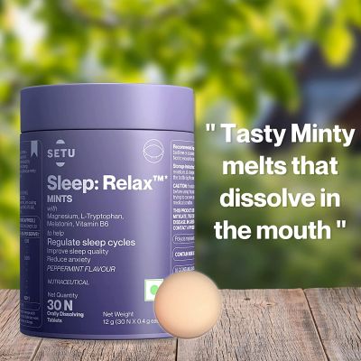 SETU: Sleep - Relax Mints - Peppermint Flavour- 30 Mints
