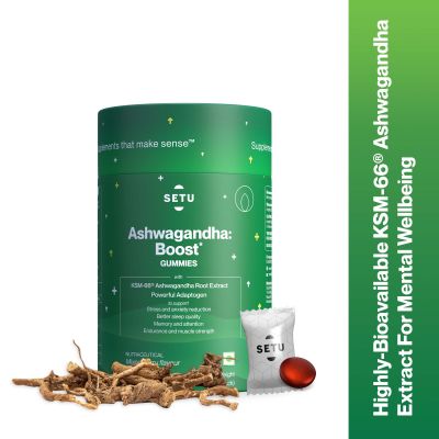 SETU: Ashwagandha : Boost Gummies with KSM-66 - 60 Gummies