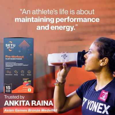 SETU: Setu Sport: Pre-Workout Plant-Based Powder - 180 gm