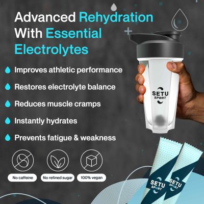 SETU: Setu Sport: Rehydrate Vegan Powder - 225 gm