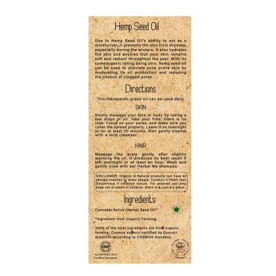 Herbal Me: Herbal Me Hemp Seed Oil - 50 ml