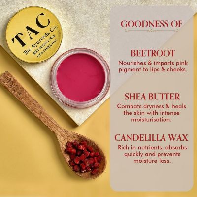 TAC - The Ayurveda Co.: Pink Lip & Cheek Tint - 10gm