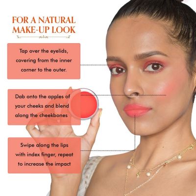 TAC - The Ayurveda Co.: Peach Lip & Cheek Tint - 10gm