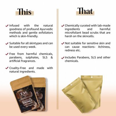 TAC - The Ayurveda Co.: Eladi Triphala & Hemp Seed Lip Scrub (Pack Of 2) - 25gm