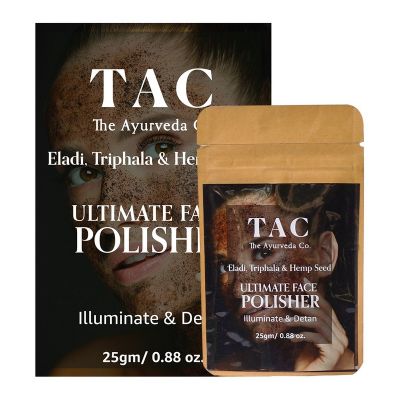 TAC - The Ayurveda Co.: Eladi Triphala & Hemp Seed Lip Scrub (Pack Of 2) - 25gm