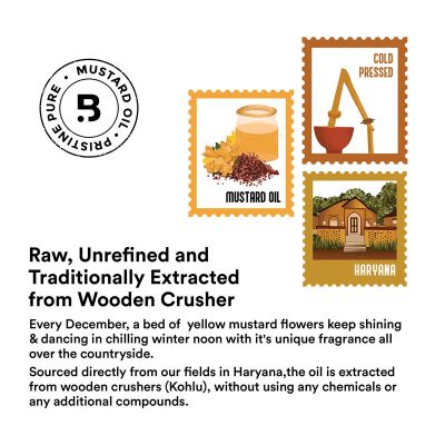 BAROSI: Cold Pressed Mustard Oil - 750ml