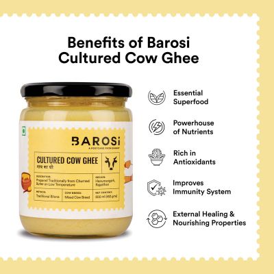 BAROSI: Cultured Cow Ghee - 500ml