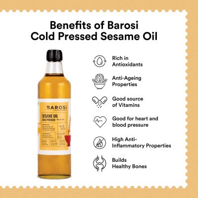 BAROSI: Cold Pressed Sesame Oil - 750ml