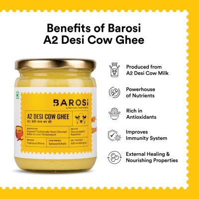 BAROSI: A2 Desi Cow Ghee - 500ml
