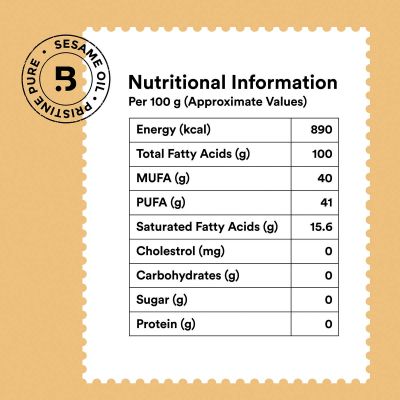 BAROSI: Cold Pressed Sesame Oil - 750ml