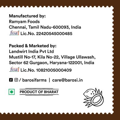 BAROSI: Cold Pressed Coconut Oil - 750ml