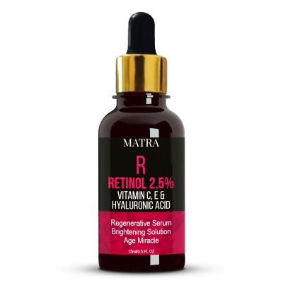 Matra: Retinol 2.5%, Vitamin C, E & Hyaluronic Acid Serum - 15ml