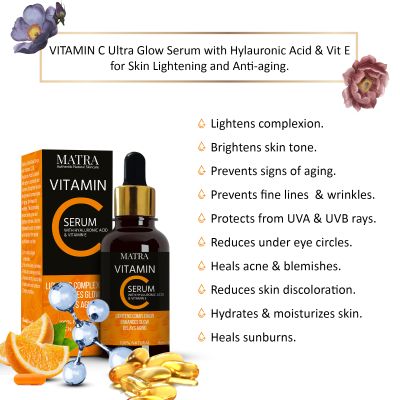 Matra: Vitamin C Ultra Glow Serum - 15ml