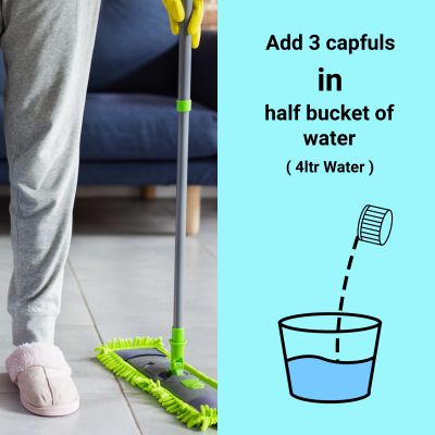 EKAM ECO: Zerodor Care Natural Floor Cleaner for Floor Tiles & Mirror - 5Ltr