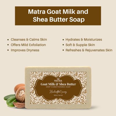 Matra: Goat Milk & Shea Butter Handmade Soap - 125gm
