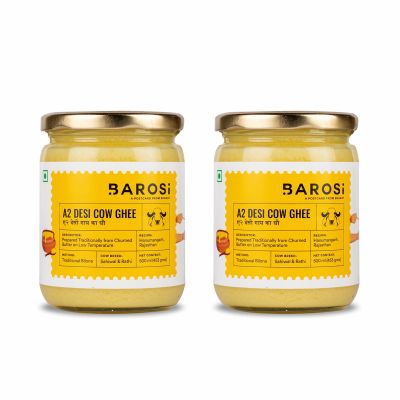 BAROSI: A2 Desi Ghee Cow - Pack Of 2 - 500gm Each