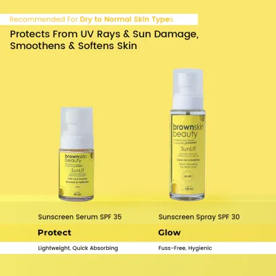 BrownSkin beauty: SunLit Sunscreen Spray (SPF 30) - 100ml