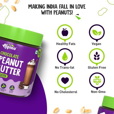 Alpino: Chocolate Peanut Butter Smooth - 400gm