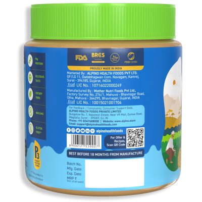 Alpino: Classic Peanut Butter Smooth - 400gm