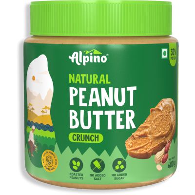 Alpino: Natural Peanut Butter Crunch - 400gm