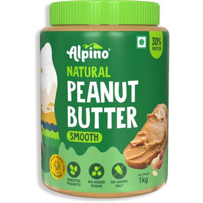 Alpino: Natural Peanut Butter Smooth - 1kg