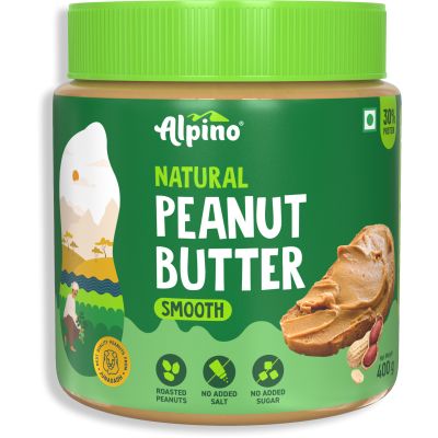 Alpino: Natural Peanut Butter Smooth - 400gm