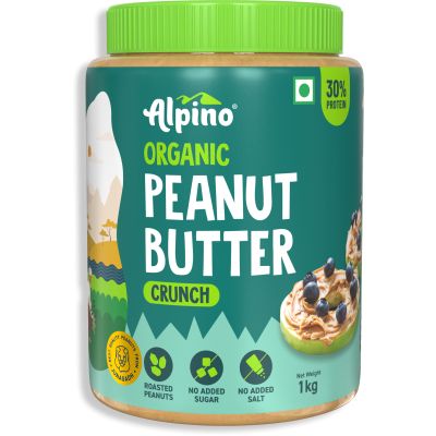 Alpino: Organic Natural Peanut Butter Crunch - 1kg