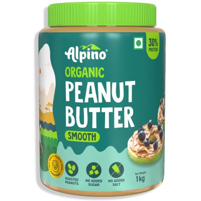 Alpino: Organic Natural Peanut Butter Smooth - 1kg