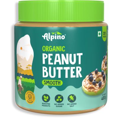 Alpino: Organic Natural Peanut Butter Smooth - 400gm