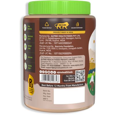 Alpino: Peanut Butter Powder Dark Chocolate - 400gm