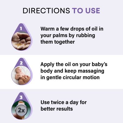 BabyOrgano: Soothing Baby Massage Oil - For 0 to 5 Year's Kid's - 100ml
