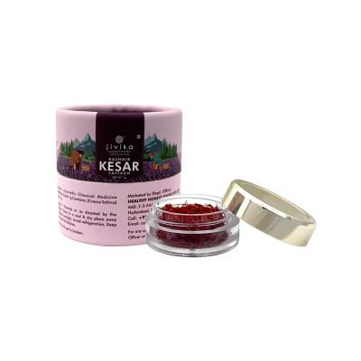 jivika naturals: Kashmir Kesar Saffron - Pack of 2 - 1gm each