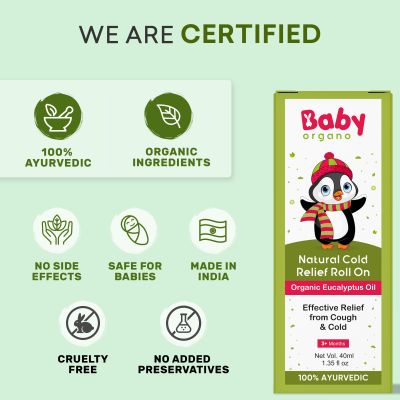 BabyOrgano: Natural Cold Relief Roll - 40 ml