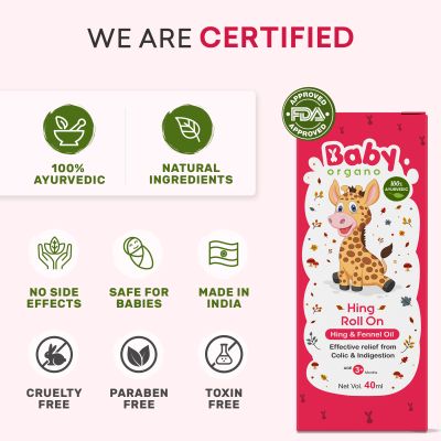BabyOrgano: Hing Roll On - 40 ml