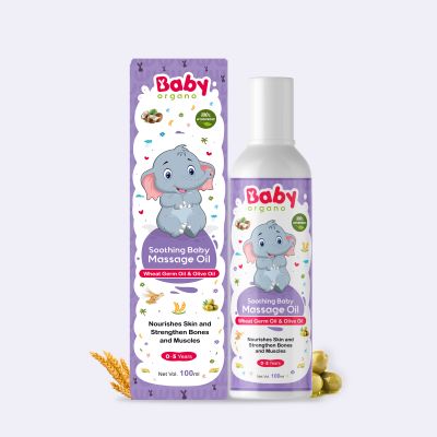 BabyOrgano: Soothing Baby Massage Oil - For 0 to 5 Year's Kid's - 100ml