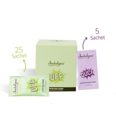 Indulgeo Essentials: UFF + OUCH Combo Detox Dry Facial Cleanser