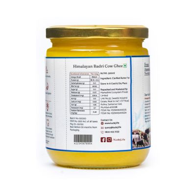 KUDEJ: Himalayan Desi Badri Cow A2 Ghee - Pack of 2 (500ml each)